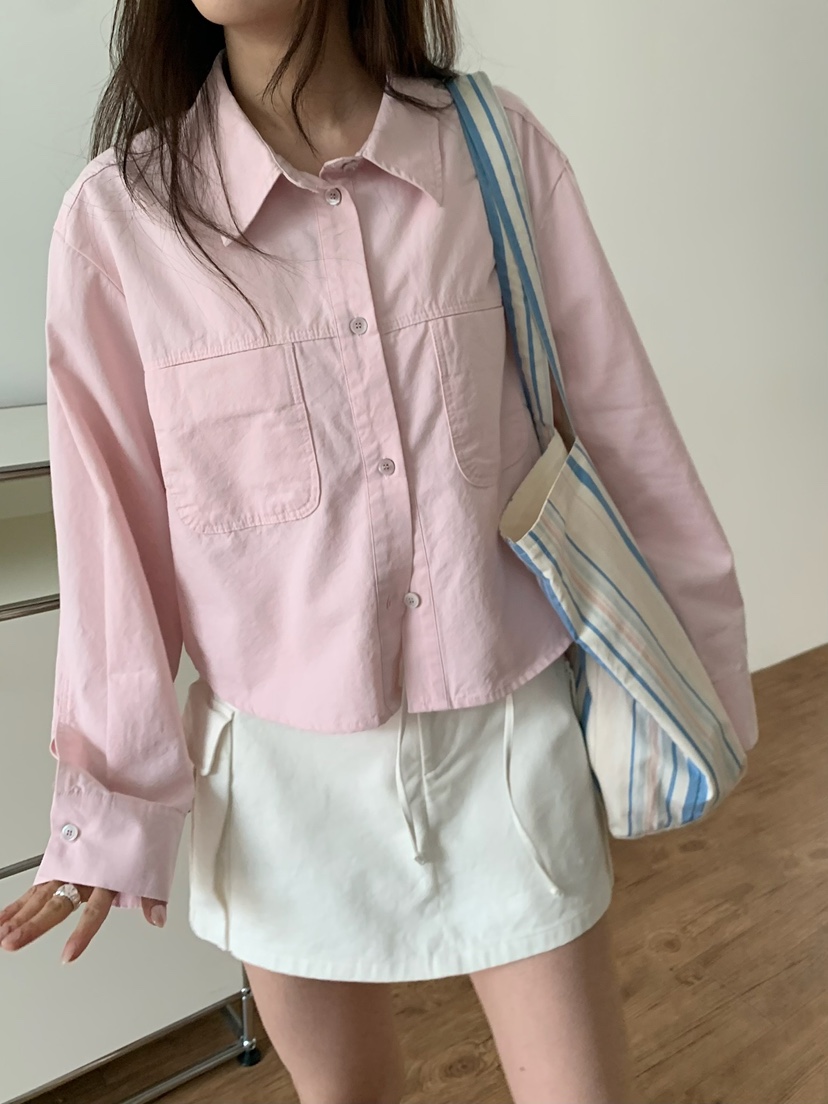 BLEECKER東大門代購女裝新款人氣休閑26春夏職業襯衫蕾絲衫BLEECKER襯衫/蕾絲衫