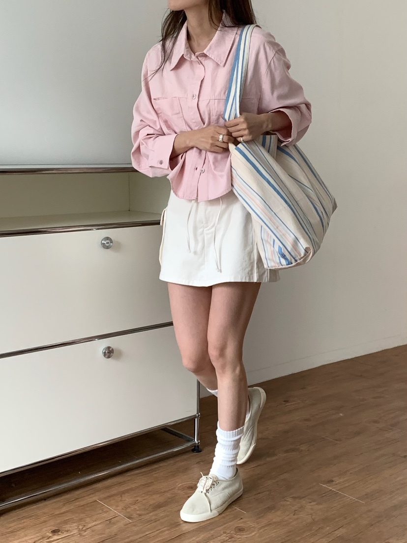 BLEECKER東大門代購女裝新款人氣休閑26春夏職業襯衫蕾絲衫BLEECKER襯衫/蕾絲衫