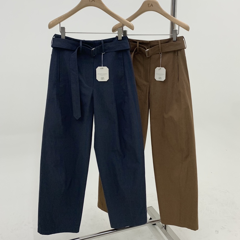 THE ABLE東大門實拍女裝新品人氣休閑真品熱賣休閑褲含腰帶THE ABLE/TA休閑褲