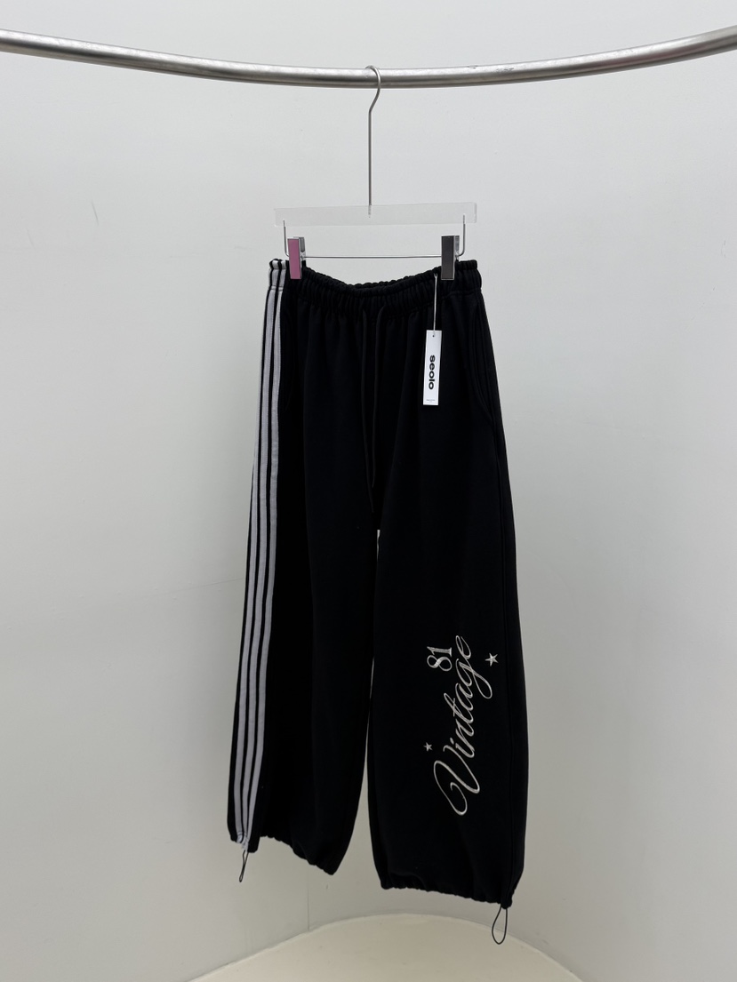 SEOLO東大門直郵女裝新品熱賣真品職業休閑時尚休閑褲刺繡Seolo seoul休閑褲