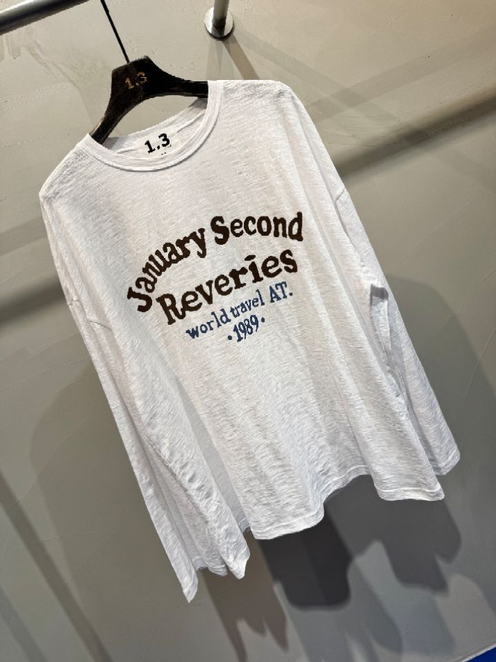 1.3東大門實拍女裝新款職業人氣推薦26春夏休閑熱賣長袖T恤1.3長袖T恤