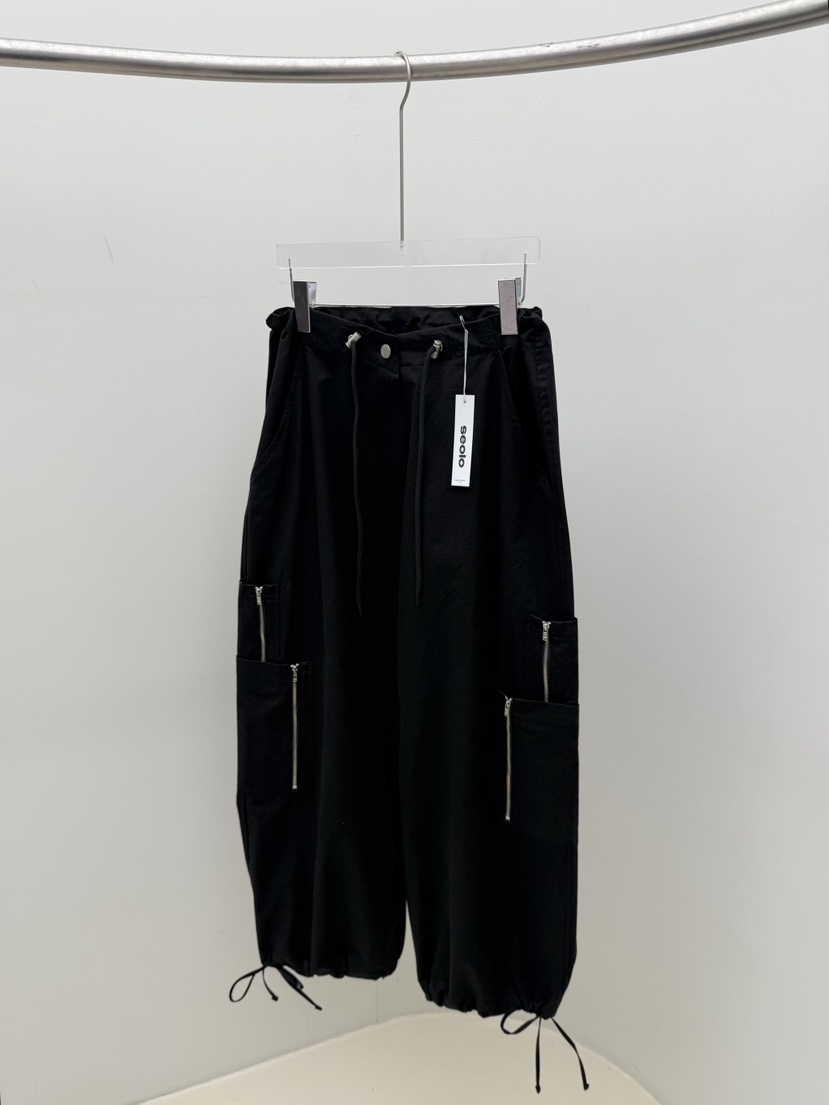 SEOLO韓國直郵女裝新款時尚熱賣推薦人氣職業休閑休閑褲拉鏈Seolo seoul休閑褲圖色2