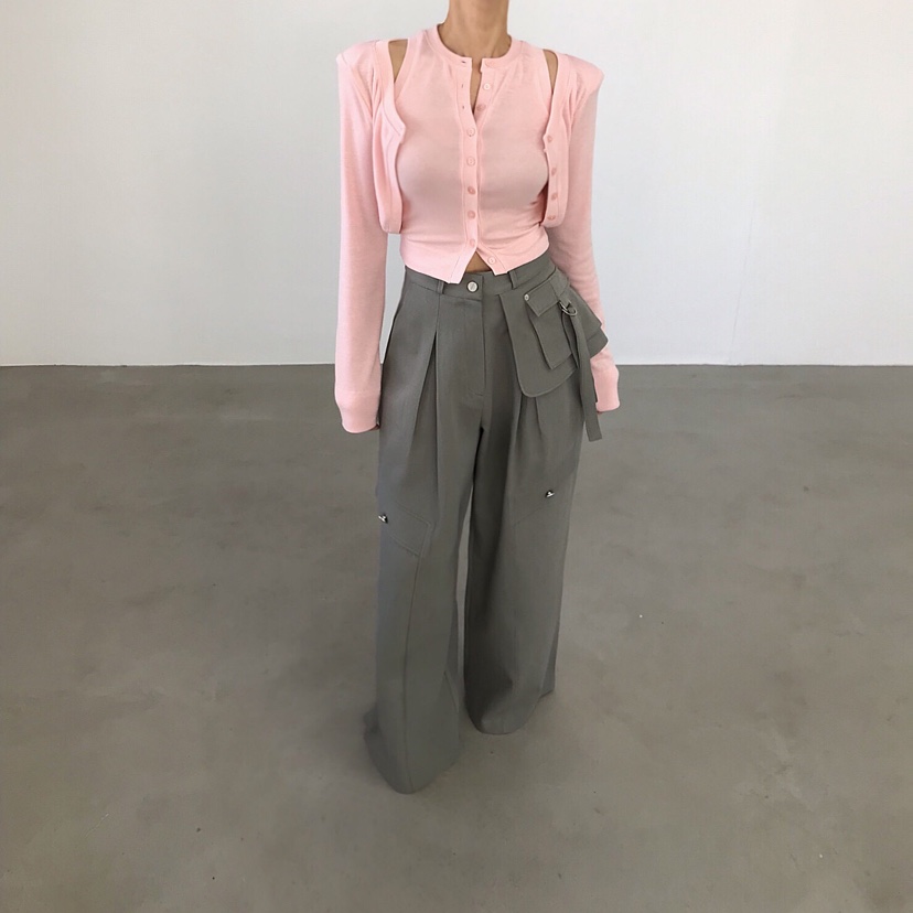 2TWO MOON韓國直郵女士新款推薦時尚26春夏熱賣休閑褲口袋2TWO MOON休閑褲