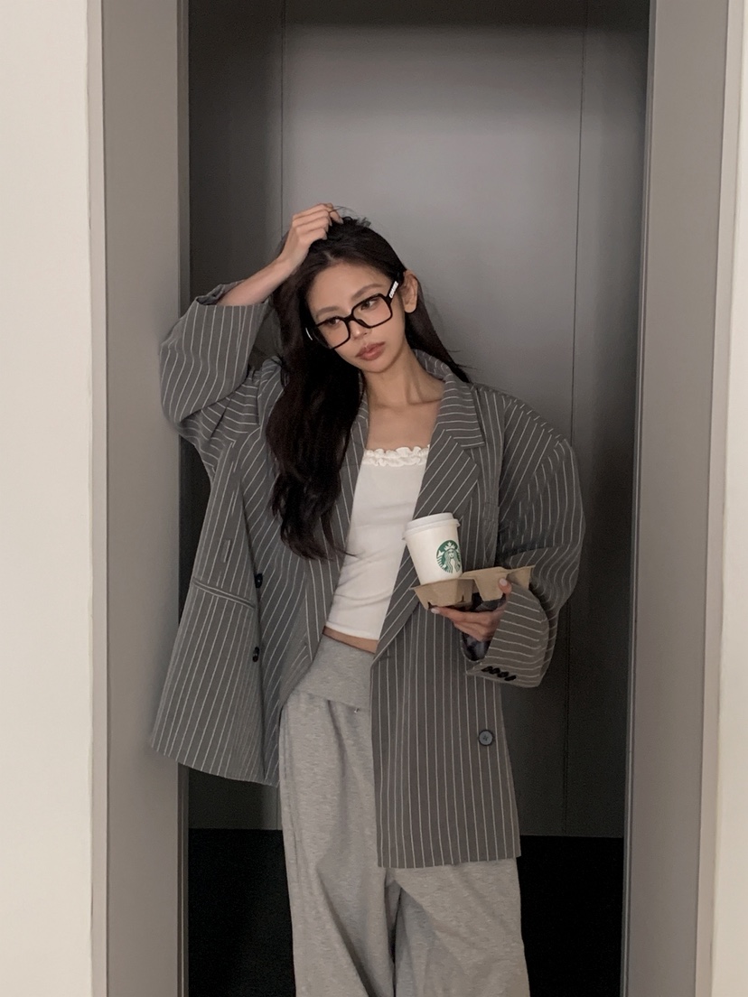 OURWAVE/OUR ROOM東大門直郵女士新款26春夏時尚夾克寬松Our Wave/Our Room夾克