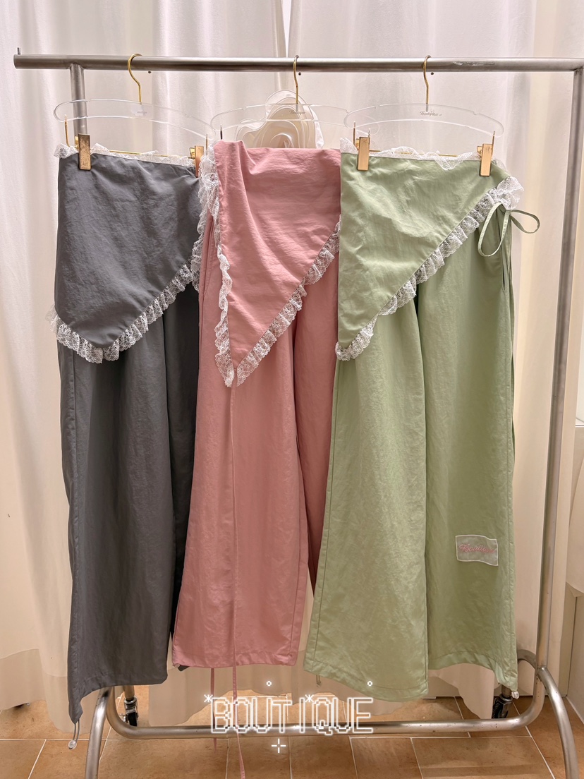 BOUTIQUE-L東大門代購女裝新款熱賣人氣26春夏休閑休閑褲BOUTIQUE-L休閑褲