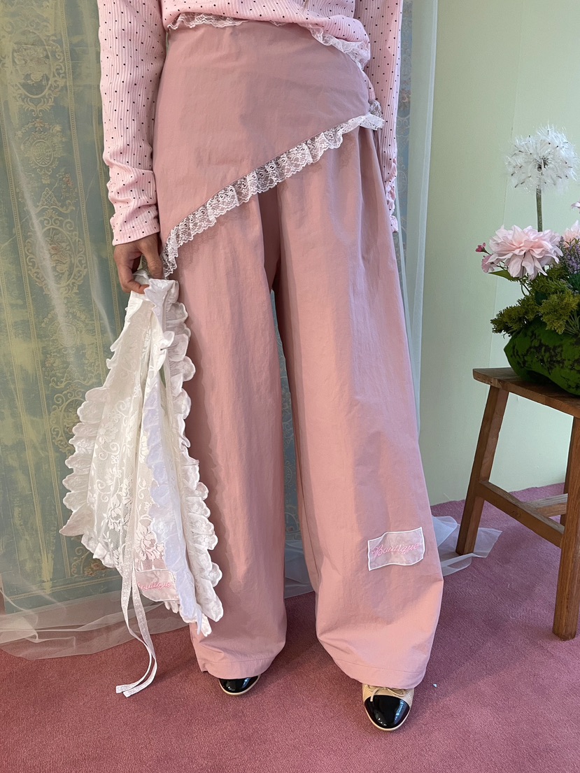 BOUTIQUE-L東大門代購女裝新款熱賣人氣26春夏休閑休閑褲BOUTIQUE-L休閑褲圖色2