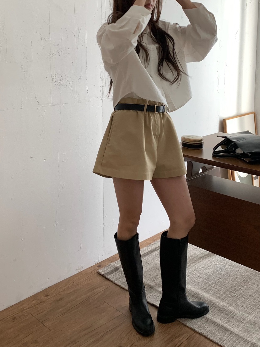 BLEECKER東大門直郵女士新品職業時尚真品熱賣短褲荷葉邊BLEECKER短褲