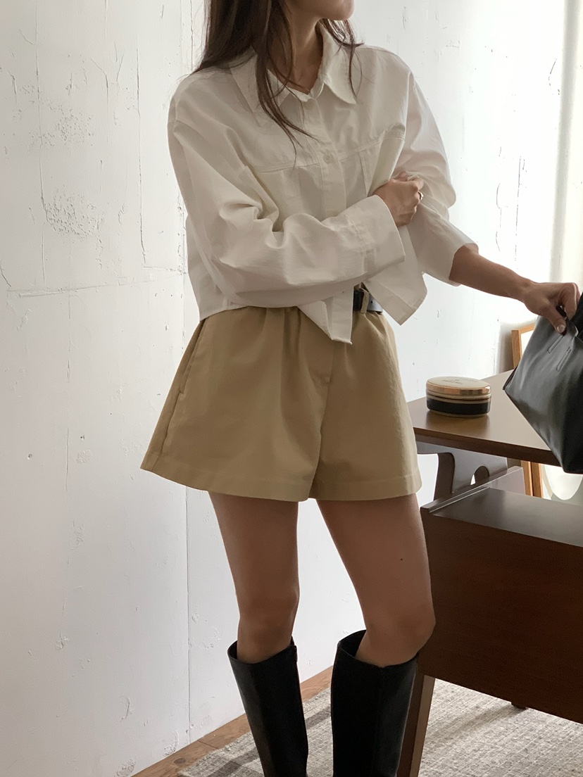 BLEECKER東大門直郵女士新品職業時尚真品熱賣短褲荷葉邊BLEECKER短褲