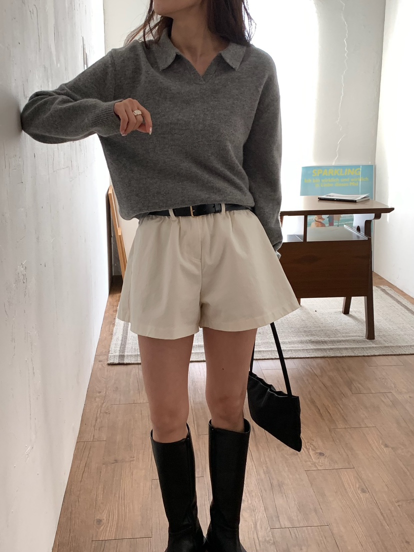 BLEECKER東大門直郵女士新品職業時尚真品熱賣短褲荷葉邊BLEECKER短褲