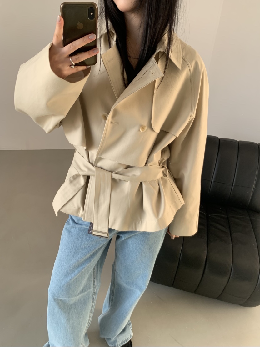 MURMUR東大門直郵女士新品26春夏職業人氣夾克含腰帶短款MURMUR夾克