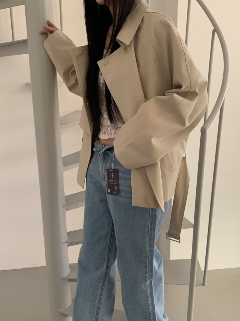 MURMUR東大門直郵女士新品26春夏職業人氣夾克含腰帶短款MURMUR夾克