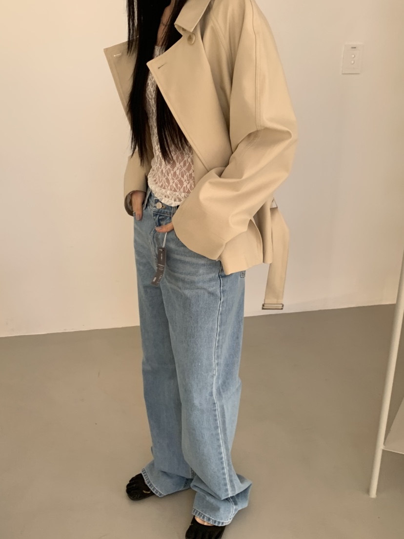 MURMUR東大門直郵女士新品26春夏職業人氣夾克含腰帶短款MURMUR夾克