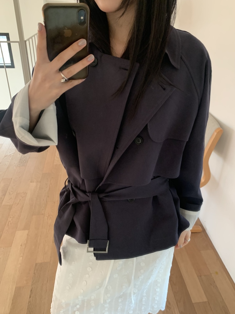 MURMUR東大門直郵女士新品26春夏職業人氣夾克含腰帶短款MURMUR夾克