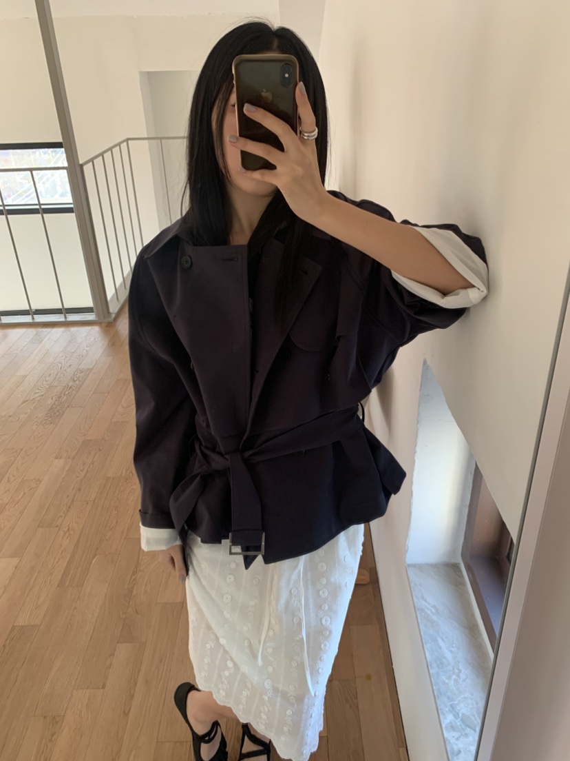 MURMUR東大門直郵女士新品26春夏職業人氣夾克含腰帶短款MURMUR夾克