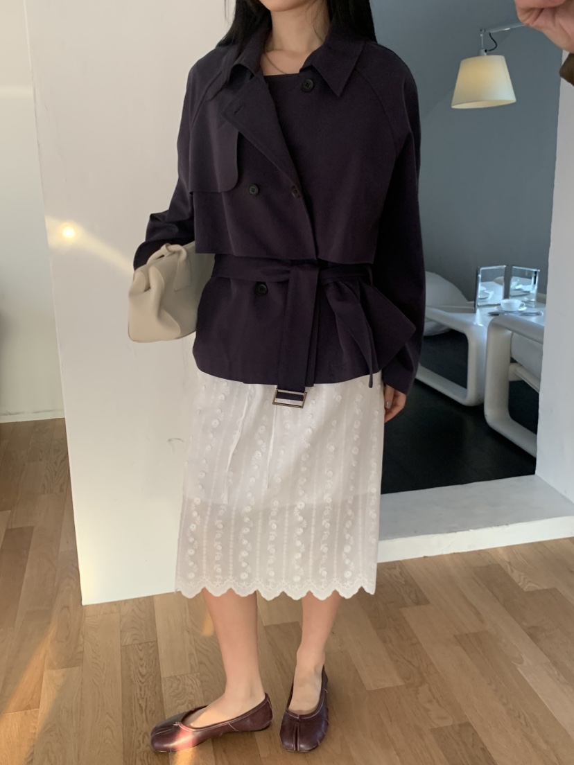 MURMUR東大門直郵女士新品26春夏職業人氣夾克含腰帶短款MURMUR夾克