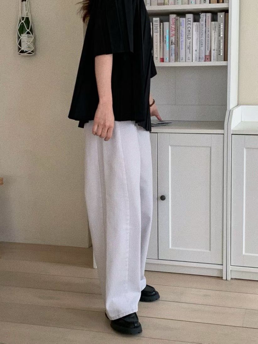 THE ABLE韓國直郵女裝新品休閑人氣熱賣職業襯衫蕾絲衫褶皺THE ABLE/TA襯衫/蕾絲衫