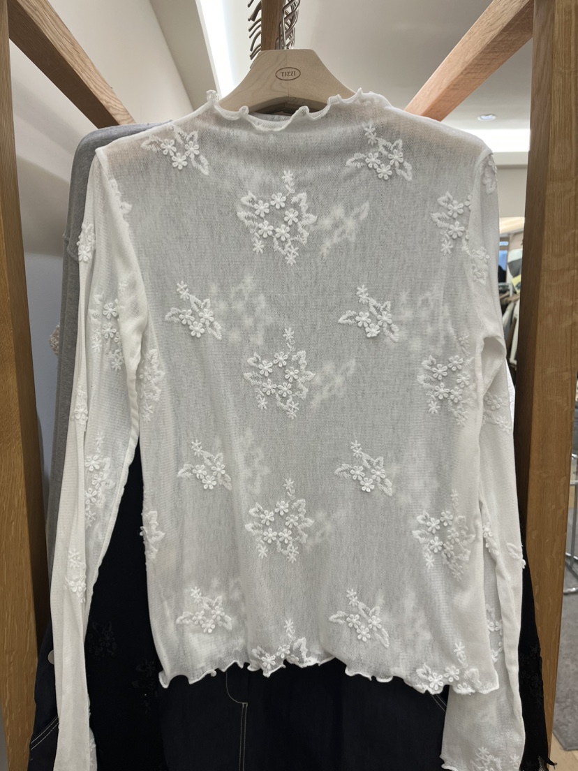 TIZZI東大門直郵女裝新品真品推薦26春夏職業時尚長袖T恤TIZZI長袖T恤圖色1