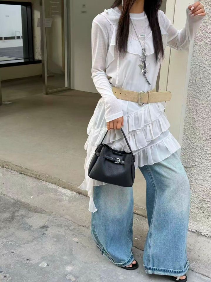 TROUVAILLE韓國代購女裝新款職業26春夏休閑手拿包腋下包TROUVAILLE手拿包/腋下包