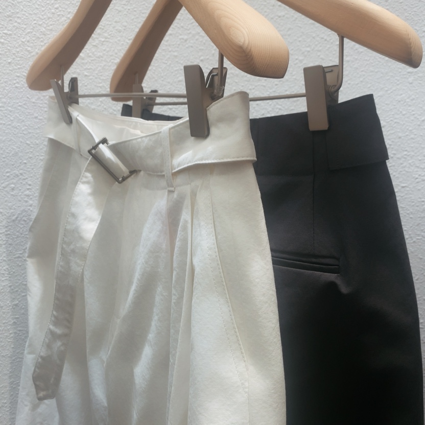 DARLUZ_MI東大門代購女裝新品時尚真品半身裙中短裙腰帶褶裥DARLUZ_MI半身裙/中短裙