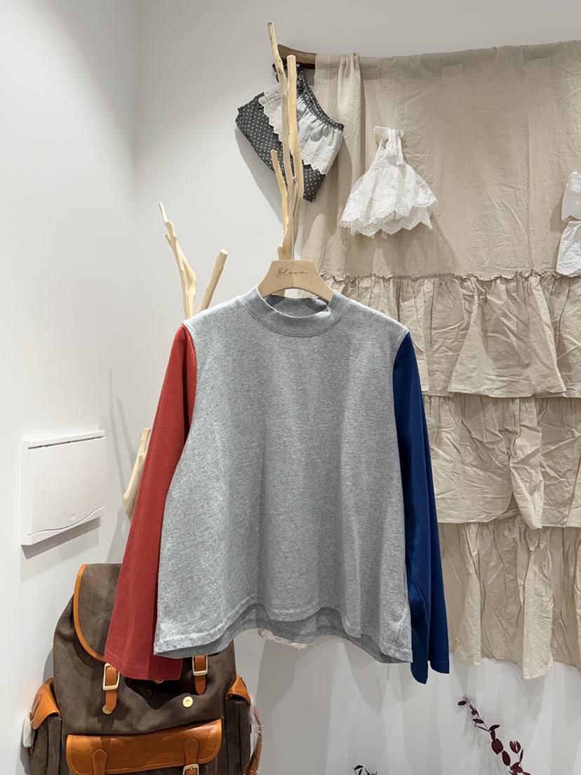 BLOOM東大門實拍女士新品休閑真品推薦26春夏長袖T恤雙面BLOOM-S長袖T恤圖色1