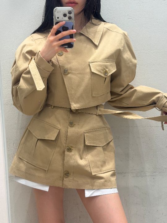 mars東大門實拍女士新款人氣時尚休閑26春夏熱賣夾克口袋mars夾克