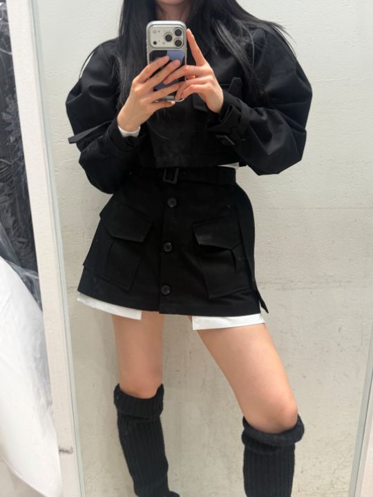 mars東大門實拍女士新款人氣時尚休閑26春夏熱賣夾克口袋mars夾克