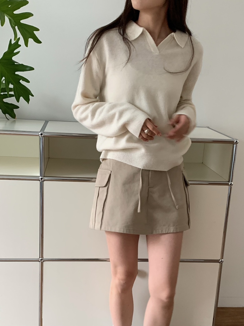 BLEECKER韓國代購女裝新款推薦26春夏休閑裙褲含腰繩工裝BLEECKER裙褲