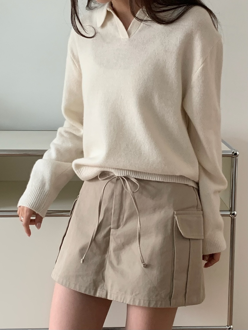 BLEECKER韓國代購女裝新款推薦26春夏休閑裙褲含腰繩工裝BLEECKER裙褲