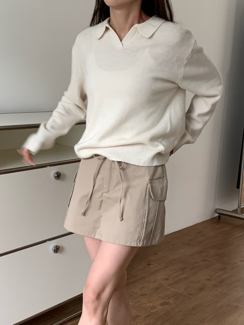 BLEECKER韓國代購女裝新款推薦26春夏休閑裙褲含腰繩工裝BLEECKER裙褲