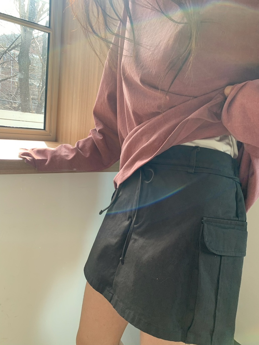 BLEECKER韓國代購女裝新款推薦26春夏休閑裙褲含腰繩工裝BLEECKER裙褲