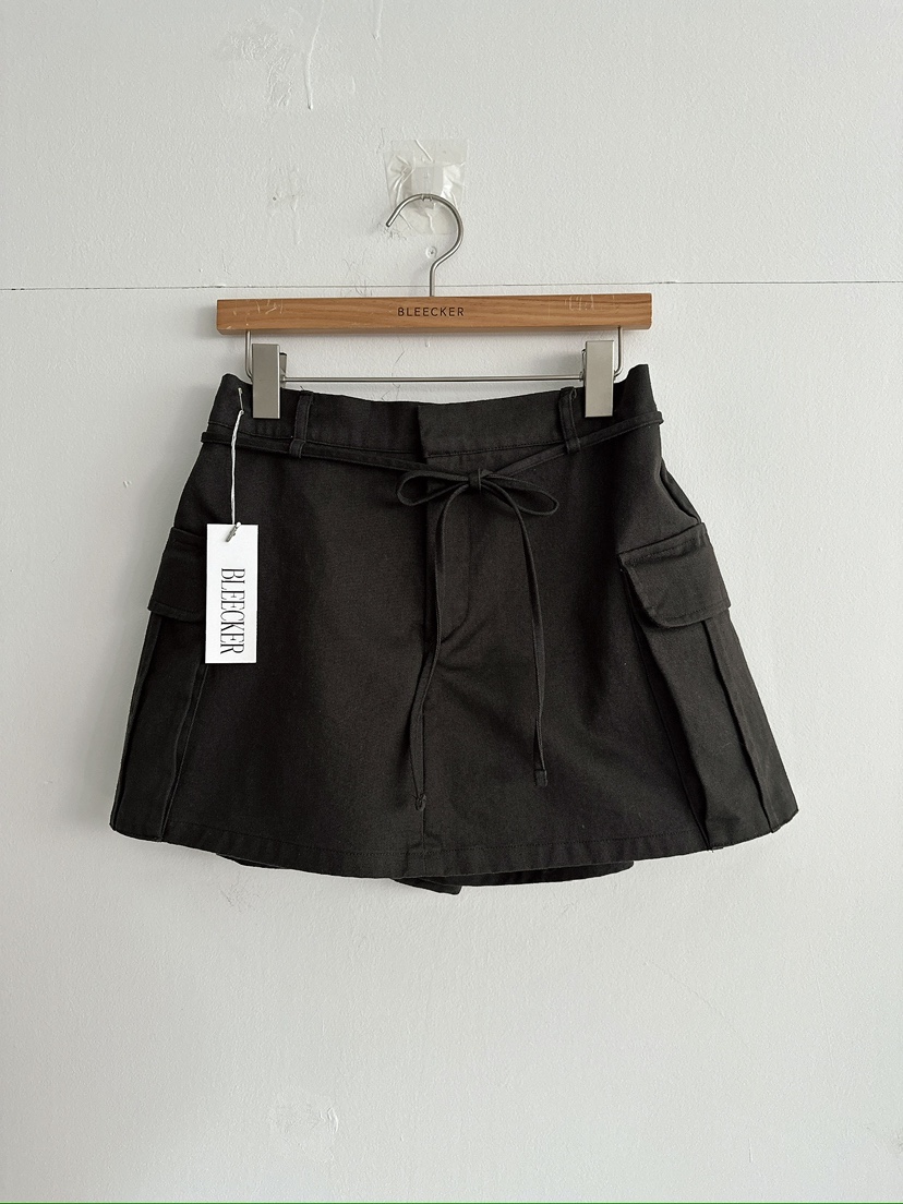 BLEECKER韓國代購女裝新款推薦26春夏休閑裙褲含腰繩工裝BLEECKER裙褲圖色3
