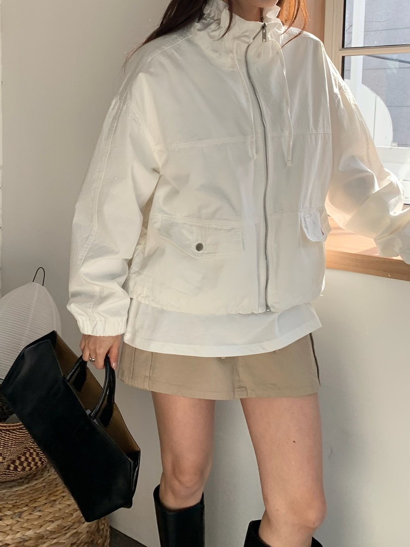 BLEECKER東大門直郵女裝新款熱賣推薦真品時尚夾克口袋高領BLEECKER夾克