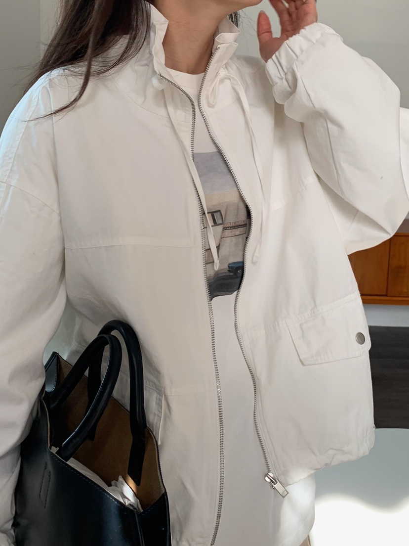 BLEECKER東大門直郵女裝新款熱賣推薦真品時尚夾克口袋高領BLEECKER夾克