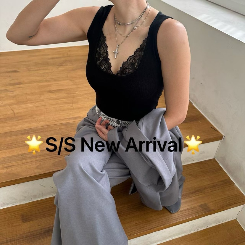 SOUIT東大門實拍女裝新款時尚休閑真品推薦職業26春夏吊帶背心SOUIT by mabel-L吊帶/背心