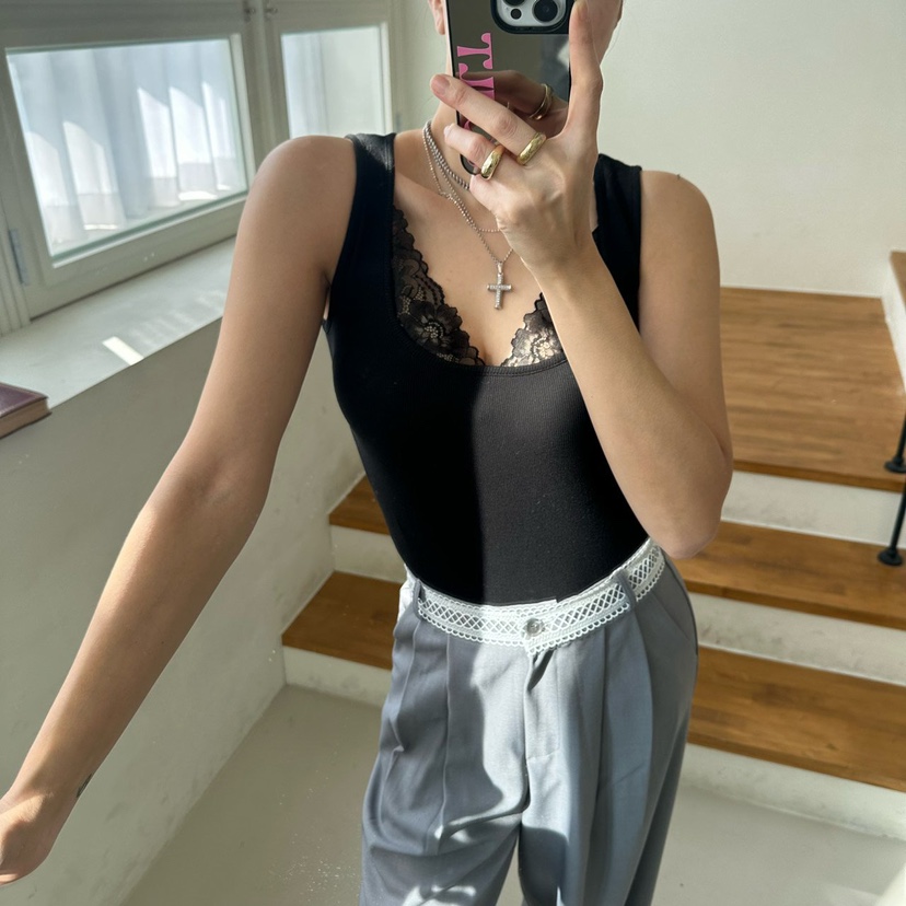 SOUIT東大門實拍女裝新款時尚休閑真品推薦職業26春夏吊帶背心SOUIT by mabel-L吊帶/背心