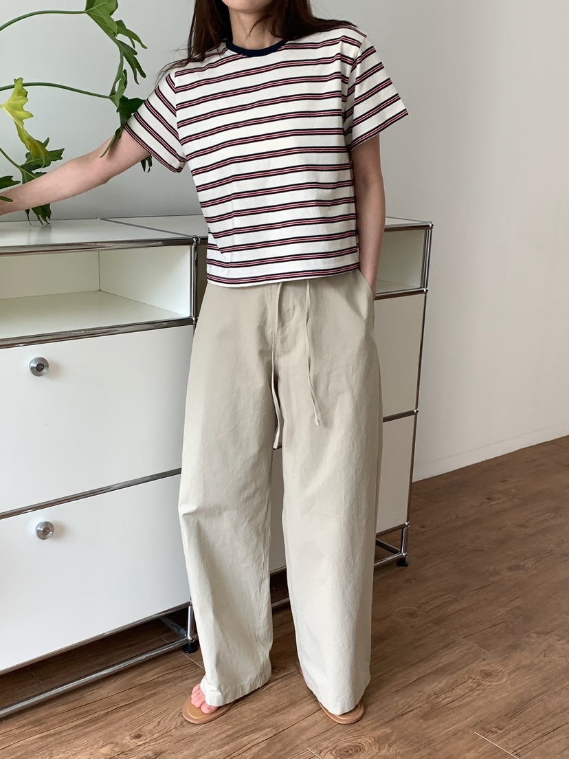 BLEECKER韓國代購女士新品推薦時尚真品人氣休閑褲含腰繩BLEECKER休閑褲