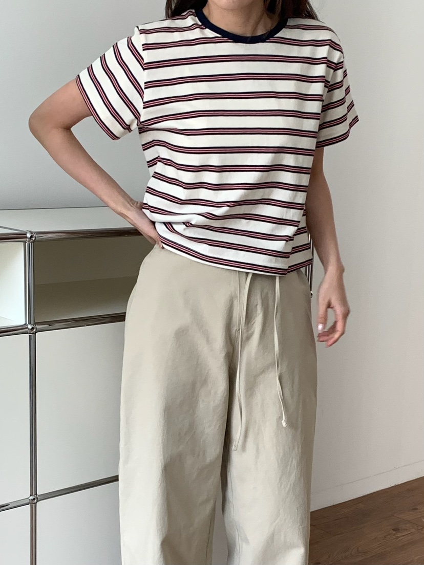 BLEECKER韓國代購女士新品推薦時尚真品人氣休閑褲含腰繩BLEECKER休閑褲