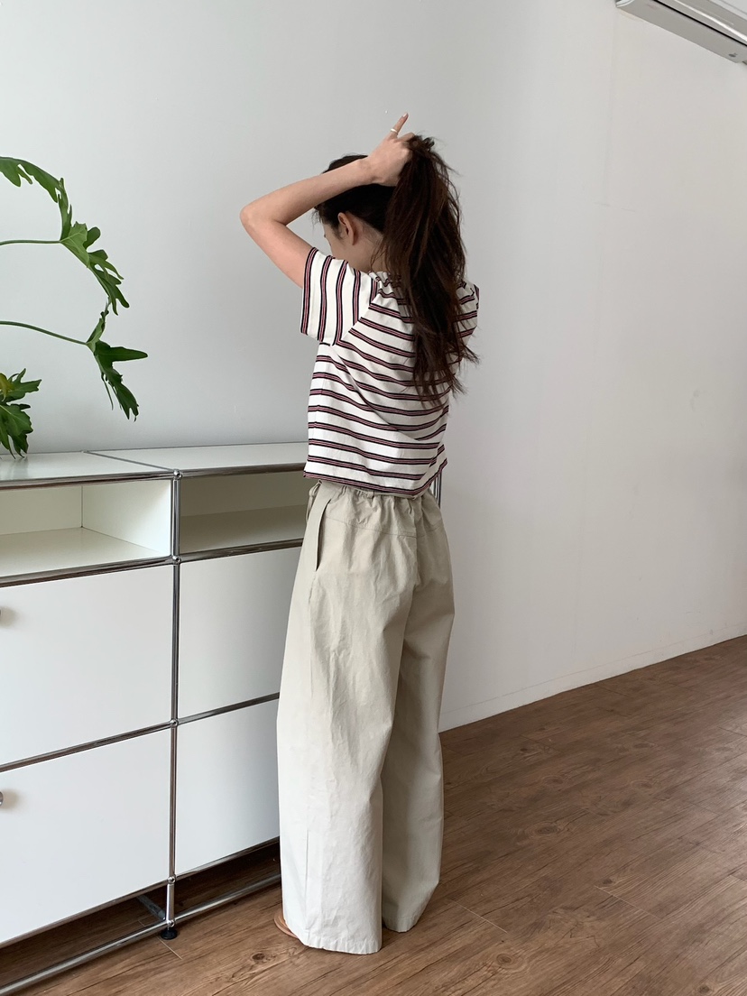 BLEECKER韓國代購女士新品推薦時尚真品人氣休閑褲含腰繩BLEECKER休閑褲