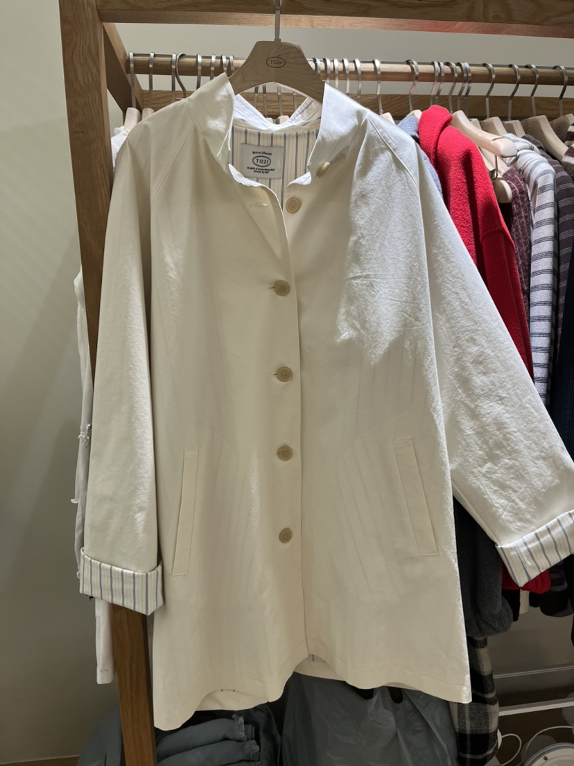 TIZZI韓國直郵女裝新品推薦熱賣人氣休閑26春夏職業長款風衣TIZZI長款風衣圖色1