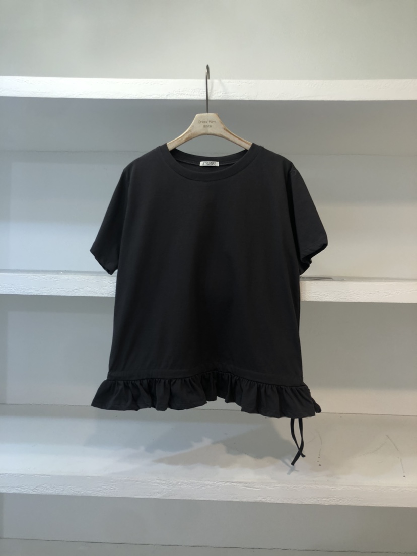 FORMSTUDIO韓國代購女士新款休閑真品時尚職業推薦T恤荷葉邊FORMSTUDIOT恤圖色1