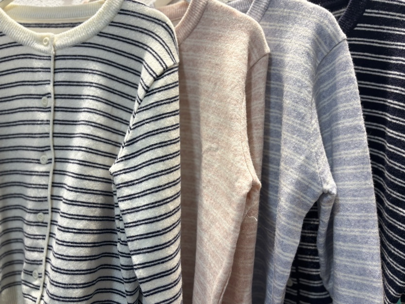 AWESOME-L韓國代購女士新品休閑26春夏針織衫單排扣開衫AWESOME-L針織衫