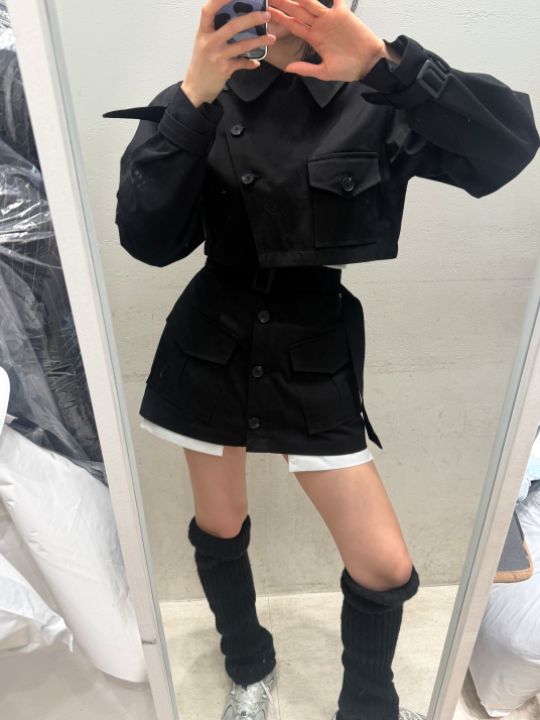 mars東大門實拍女士新款人氣職業熱賣真品時尚26春夏短裙口袋mars短裙