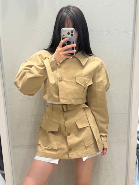 mars東大門實拍女士新款人氣職業熱賣真品時尚26春夏短裙口袋mars短裙