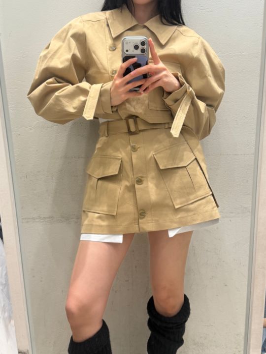 mars東大門實拍女士新款人氣職業熱賣真品時尚26春夏短裙口袋mars短裙