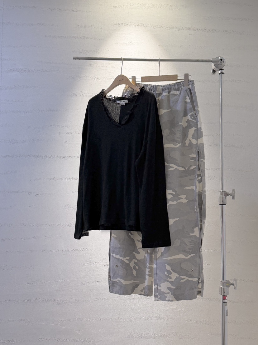 FRANC—L東大門代購女裝新款職業熱賣時尚26春夏休閑長袖T恤FRANC長袖T恤