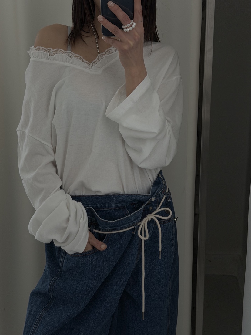 FRANC—L東大門代購女裝新款職業熱賣時尚26春夏休閑長袖T恤FRANC長袖T恤