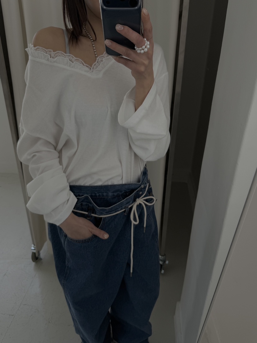 FRANC—L東大門代購女裝新款職業熱賣時尚26春夏休閑長袖T恤FRANC長袖T恤