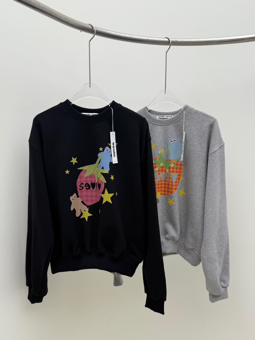 SEOLO東大門實拍女士新款職業熱賣26春夏休閑推薦真品衛衣Seolo seoul衛衣