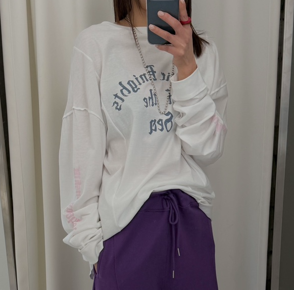 FRANC—L韓國直郵女士新款休閑26春夏真品熱賣時尚長袖T恤FRANC長袖T恤圖色1