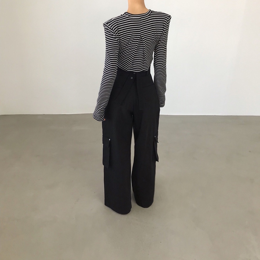 2TWO MOON韓國代購女裝新款26春夏真品時尚長袖T恤系帶開衫2TWO MOON長袖T恤